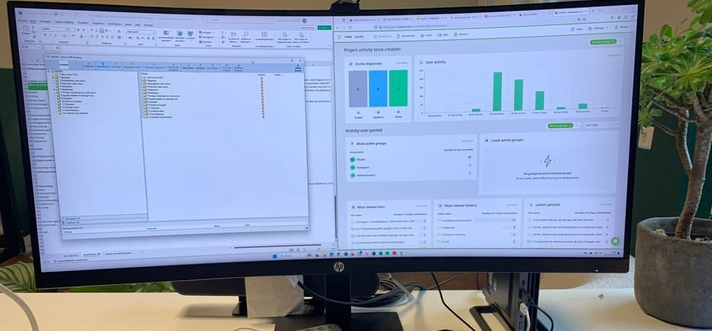 Voorbeeld van een inkijkje in een dataroom. Hoe ziet dat er uit op je scherm.